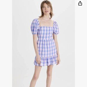 BB Dakota x Steve Madden Plaid Puff Sleeve Dress